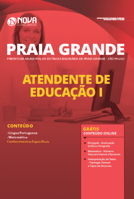 Apostila Prefeitura de Praia Grande 2020 PDF Atendente de Educação