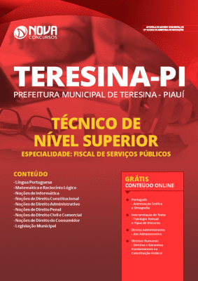 Apostila Concurso Prefeitura de Teresina 2020 PDF Fiscal