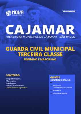 Apostila Concurso Prefeitura de Cajamar SP 2020 PDF Guarda Municipal