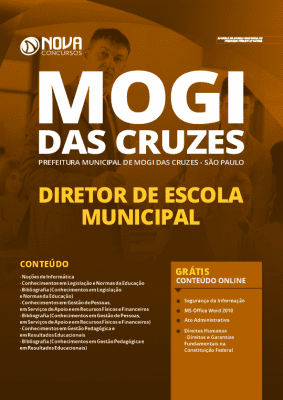 Apostila Prefeitura de Mogi das Cruzes 2020 PDF Diretor de Escola