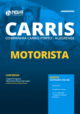 Apostila Concurso CARRIS 2020 PDF Download Motorista Grátis Cursos Online