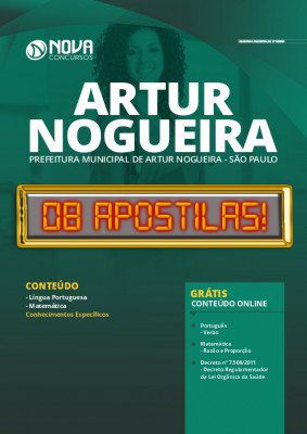 Apostila Prefeitura de Artur Nogueira 2020 PDF Grátis Cursos Online