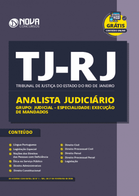 Apostila Concurso TJ RJ 2020 PDF Analista Judiciário - Execução de Mandados PDF Download