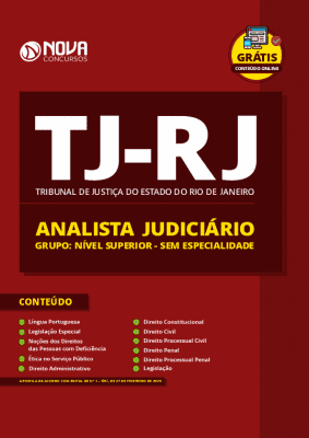 Apostila TJRJ 2020 PDF Grátis Cursos Online por Especialistas Cargo Analista Judiciário Sem Especialidade