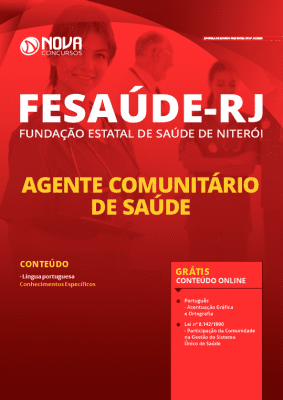 Apostila Concurso FeSaúde Niterói RJ 2020 PDF Download Digital e Impressa Agente Comunitário de Saúde