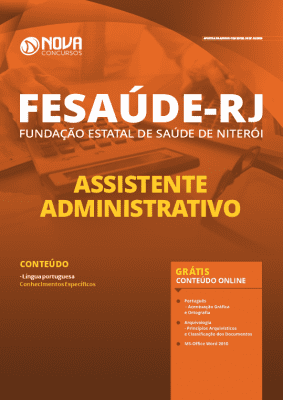 Apostila Concurso FeSaúde Niterói RJ 2020 PDF Download Digital e Impressa Assistente Administrativo