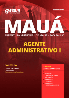 Apostila Prefeitura de Mauá SP 2020 PDF Agente Administrativo Grátis Cursos Online
