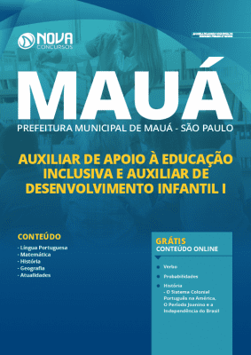 Apostila Prefeitura de Mauá SP 2020 PDF Auxiliar Grátis Cursos Online