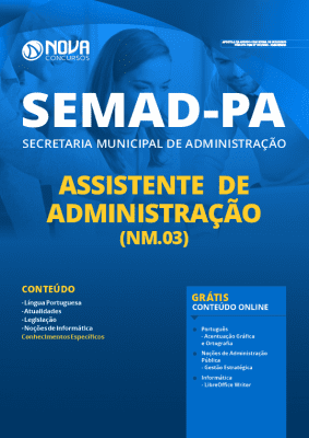 Apostila SEMAD PA 2020 PDF Assistente de Administração