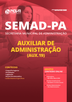 Apostila SEMAD PA 2020 PDF Auxiliar de Administração