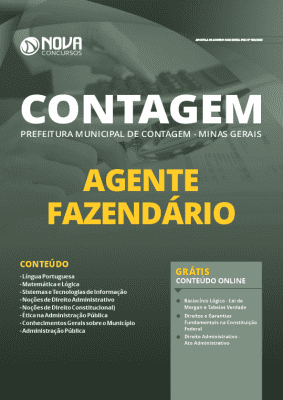 Apostila Concurso Prefeitura de Contagem 2020 PDF Download Digital Agente Fazendário