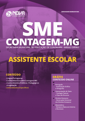 Apostila Concurso Prefeitura de Contagem 2020 PDF Download Digital Assistente Escolar
