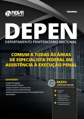 Apostila Concurso DEPEN 2020 PDF Especialista Federal em Assistência à Execução Penal