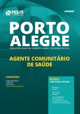 Apostila Concurso Prefeitura de Porto Alegre 2020 PDF Agente Comunitário de Saúde