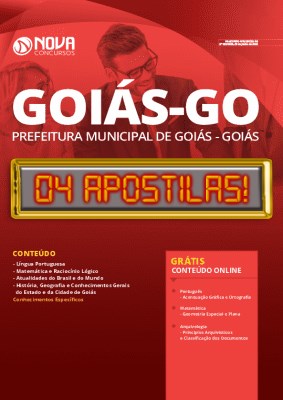 Apostila Concurso Prefeitura de Goiás 2020 PDF Grátis Cursos Online