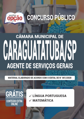 Apostila Câmara de Caraguatatuba SP 2020 PDF Download Digital Cargo Auxiliar de Serviços Gerais