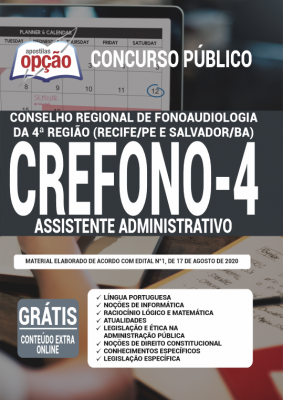 Apostila Concurso Crefono 4 Região 2020 PDF Download Digital Assistente Administrativo