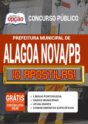 Apostila Prefeitura de Alagoa Nova PB 2020 PDF Download