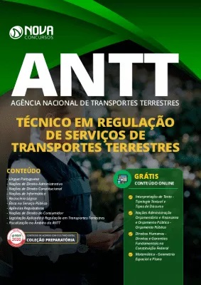 Apostila Concurso ANTT 2020 PDF Download Grátis Cursos Online Técnico em Regulação de Serviços de Transportes Terrestres