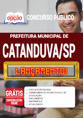 Apostila Concurso Catanduva SP 2020 PDF Download Digital