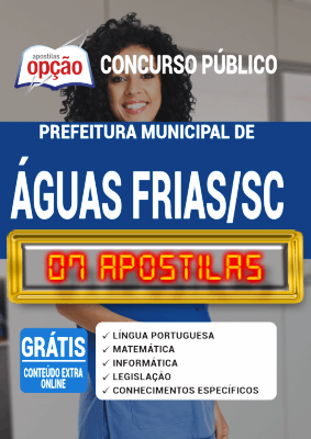 Apostila Prefeitura de Águas Frias SC 2020 PDF Download