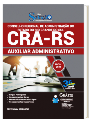 Apostila CRA RS 2020 PDF Download Auxiliar Administrativo