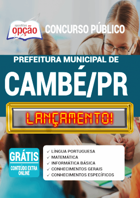 Apostila Prefeitura de Cambé PR 2020 PDF Download Digital