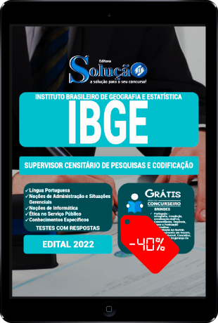 Apostila IBGE 2022 PDF Supervisor Censitário de Pesquisas e Codificação
