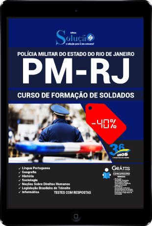 Apostila PM RJ 2021 PDF Download Grátis Soldado