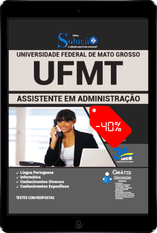 Apostila UFMT 2021 PDF Download Grátis Assistente Administrativo
