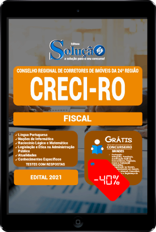 Apostila CRECI RO 2021 PDF Grátis Fiscal