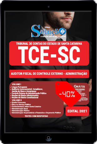 Apostila TCE SC 2021 PDF Download Grátis Auditor Fiscal Administração