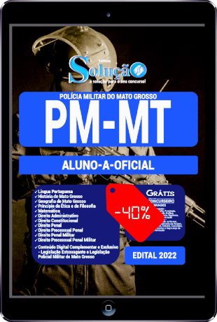 Apostila PM MT 2022 PDF Grátis Oficial PM MT