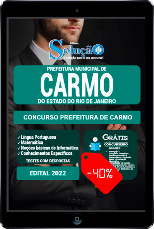 Apostila Prefeitura de Carmo RJ 2022 PDF Download Grátis