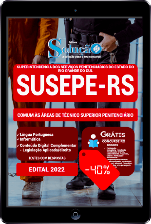 Apostila SUSEPE RS 2022 PDF Grátis Técnico Superior Penitenciário