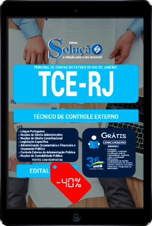Apostila TCE RJ 2022 PDF Grátis Técnico de Controle Externo