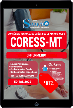 Apostila CORESS MT 2022 PDF Download Grátis Enfermeiro