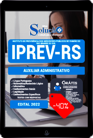 Apostila IPREV RS 2022 PDF Download Grátis Auxiliar Administrativo