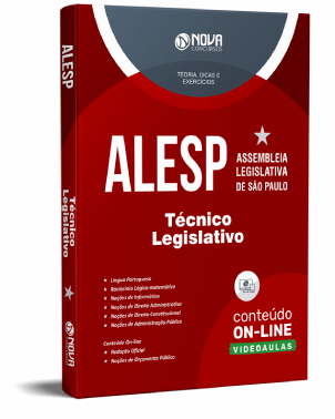 Apostila ALESP 2022 PDF Download Grátis Cursos Online Técnico Legislativo