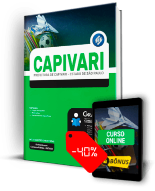 Apostila Prefeitura de Capivari SP 2022 PDF Download Grátis Curso Online