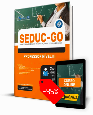 Apostila Concurso SEDUC GO 2022 PDF Grátis Curso Online