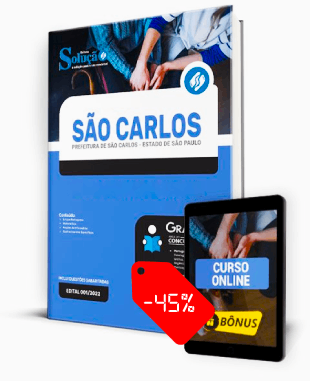 Apostila Prefeitura de São Carlos SP 2022 PDF Grátis Curso Online