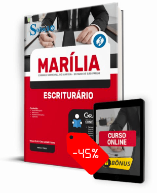 Apostila Câmara de Marília SP 2022 PDF Download Grátis Curso Online Escriturário