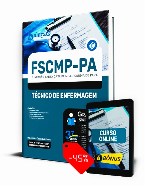Apostila FSCMP PA 2023 PDF Download Grátis Curso Online Técnico de Enfermagem