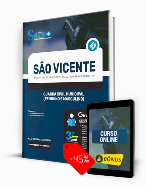 Apostila Prefeitura de São Vicente SP 2023 PDF Grátis