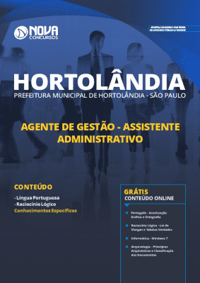 Apostila Prefeitura de Hortolândia 2020 Assistente Administrativo Grátis Cursos Online