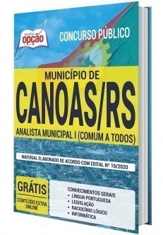 Apostila Prefeitura de Canoas 2020 PDF Analista Municipal I