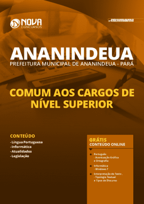 Apostila Prefeitura de Ananindeua 2020 PDF Nível Superior