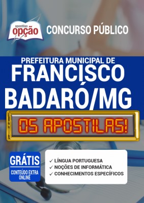 Apostila Prefeitura de Francisco Badaró MG 2020 PDF Download
