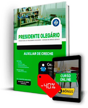 Apostila Prefeitura de Presidente Olegário MG 2022 PDF Download Grátis Curso Online Auxiliar de Creche